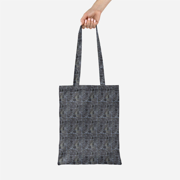 ArtzFolio Black Mosaic Tote Bag Shoulder Purse | Multipurpose-Tote Bags Basic-AZ5007351TOT_RF-IC 5007351 IC 5007351, Abstract Expressionism, Abstracts, Architecture, Black, Black and White, Check, Digital, Digital Art, Geometric, Geometric Abstraction, Graphic, Grid Art, Marble, Marble and Stone, Patterns, Semi Abstract, mosaic, canvas, tote, bag, shoulder, purse, multipurpose, ceramic, floor, abstract, background, bath, block, bright, brown, build, checks, construct, construction, cube, decor, glass, glass