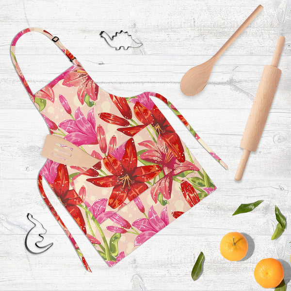 Dots & Leaves Apron | Adjustable, Free Size & Waist Tiebacks-Aprons Neck to Knee-APR_NK_KN-IC 5007353 IC 5007353, Abstract Expressionism, Abstracts, Ancient, Art and Paintings, Botanical, Decorative, Dots, Drawing, Festivals and Occasions, Festive, Floral, Flowers, Historical, Illustrations, Medieval, Nature, Patterns, Retro, Scenic, Semi Abstract, Signs, Signs and Symbols, Sketches, Symbols, Vintage, leaves, full-length, neck, to, knee, apron, poly-cotton, fabric, adjustable, buckle, waist, tiebacks, abstr