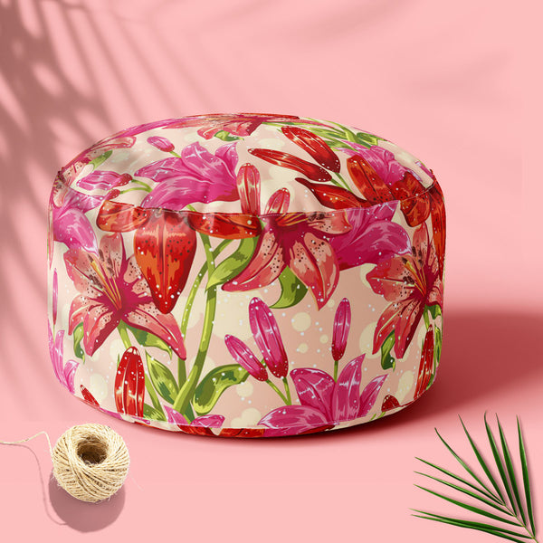 Dots & Leaves Footstool Footrest Puffy Pouffe Ottoman Bean Bag | Canvas Fabric-Footstools-FST_CB_BN-IC 5007353 IC 5007353, Abstract Expressionism, Abstracts, Ancient, Art and Paintings, Botanical, Decorative, Dots, Drawing, Festivals and Occasions, Festive, Floral, Flowers, Historical, Illustrations, Medieval, Nature, Patterns, Retro, Scenic, Semi Abstract, Signs, Signs and Symbols, Sketches, Symbols, Vintage, leaves, footstool, footrest, puffy, pouffe, ottoman, bean, bag, floor, cushion, pillow, canvas, fa