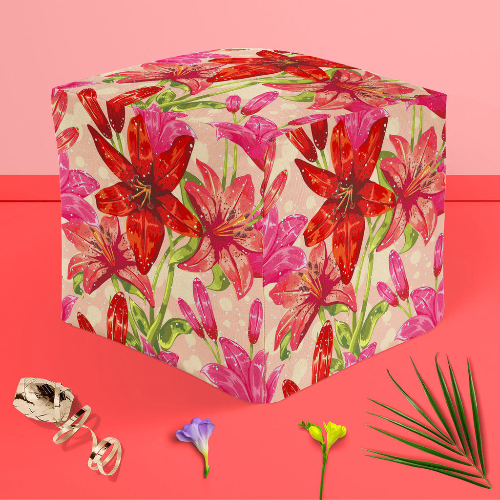 Dots & Leaves Footstool Footrest Puffy Pouffe Ottoman Bean Bag | Canvas Fabric-Footstools-FST_CB_BN-IC 5007353 IC 5007353, Abstract Expressionism, Abstracts, Ancient, Art and Paintings, Botanical, Decorative, Dots, Drawing, Festivals and Occasions, Festive, Floral, Flowers, Historical, Illustrations, Medieval, Nature, Patterns, Retro, Scenic, Semi Abstract, Signs, Signs and Symbols, Sketches, Symbols, Vintage, leaves, footstool, footrest, puffy, pouffe, ottoman, bean, bag, canvas, fabric, abstract, art, bac