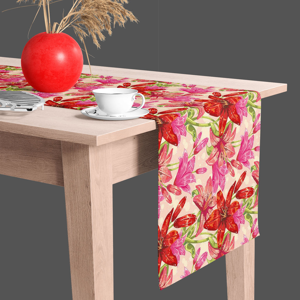 Dots & Leaves Table Runner-Table Runners-RUN_TB-IC 5007353 IC 5007353, Abstract Expressionism, Abstracts, Ancient, Art and Paintings, Botanical, Decorative, Dots, Drawing, Festivals and Occasions, Festive, Floral, Flowers, Historical, Illustrations, Medieval, Nature, Patterns, Retro, Scenic, Semi Abstract, Signs, Signs and Symbols, Sketches, Symbols, Vintage, leaves, table, runner, abstract, art, backdrop, background, beautiful, beauty, blossom, branch, clip, colorful, creative, decoration, design, elements