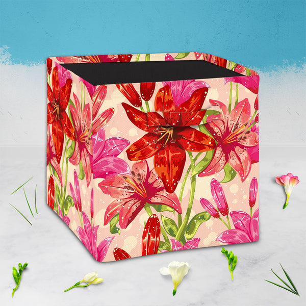 Dots & Leaves Foldable Open Storage Bin | Organizer Box, Toy Basket, Shelf Box, Laundry Bag | Canvas Fabric-Storage Bins-STR_BI_CB-IC 5007353 IC 5007353, Abstract Expressionism, Abstracts, Ancient, Art and Paintings, Botanical, Decorative, Dots, Drawing, Festivals and Occasions, Festive, Floral, Flowers, Historical, Illustrations, Medieval, Nature, Patterns, Retro, Scenic, Semi Abstract, Signs, Signs and Symbols, Sketches, Symbols, Vintage, leaves, foldable, open, storage, bin, organizer, box, toy, basket, 