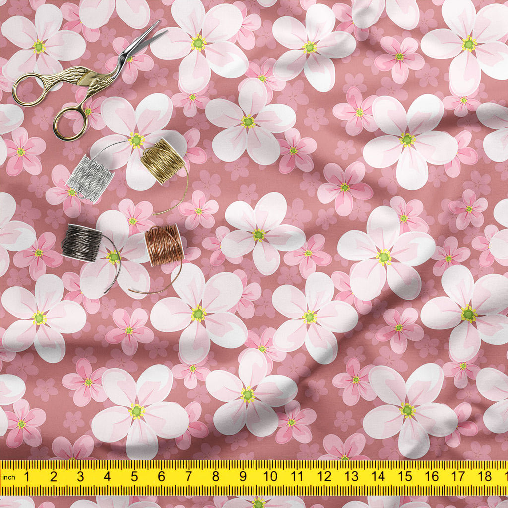 Cherry Blossoms D2 Upholstery Fabric by Metre | For Sofa, Curtains, Cushions, Furnishing, Craft, Dress Material-Upholstery Fabrics-FAB_RW-IC 5007354 IC 5007354, Black and White, Botanical, Decorative, Floral, Flowers, Illustrations, Nature, Patterns, Scenic, Seasons, Signs, Signs and Symbols, White, cherry, blossoms, d2, upholstery, fabric, by, metre, for, sofa, curtains, cushions, furnishing, craft, dress, material, background, seamless, texture, pattern, beautiful, beauty, bloom, blooming, blossom, decora