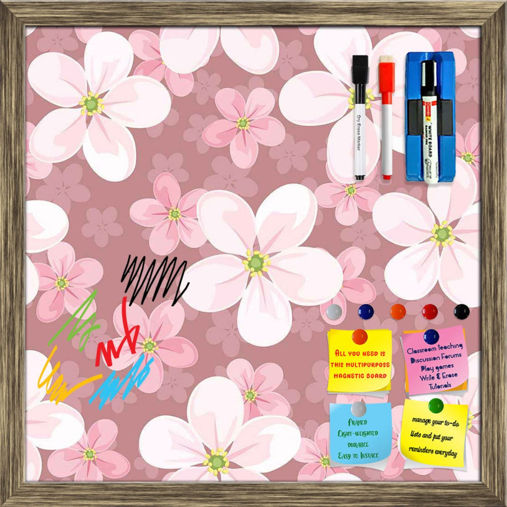 Cherry Blossoms Framed Magnetic Dry Erase Board | Combo with Magnet Buttons & Markers-Magnetic Boards Framed-MGB_FR-IC 5007354 IC 5007354, Black and White, Botanical, Decorative, Floral, Flowers, Illustrations, Nature, Patterns, Scenic, Seasons, Signs, Signs and Symbols, White, cherry, blossoms, framed, magnetic, dry, erase, board, printed, whiteboard, with, 4, magnets, 2, markers, 1, duster, background, seamless, texture, pattern, beautiful, beauty, bloom, blooming, blossom, decoration, design, element, fa