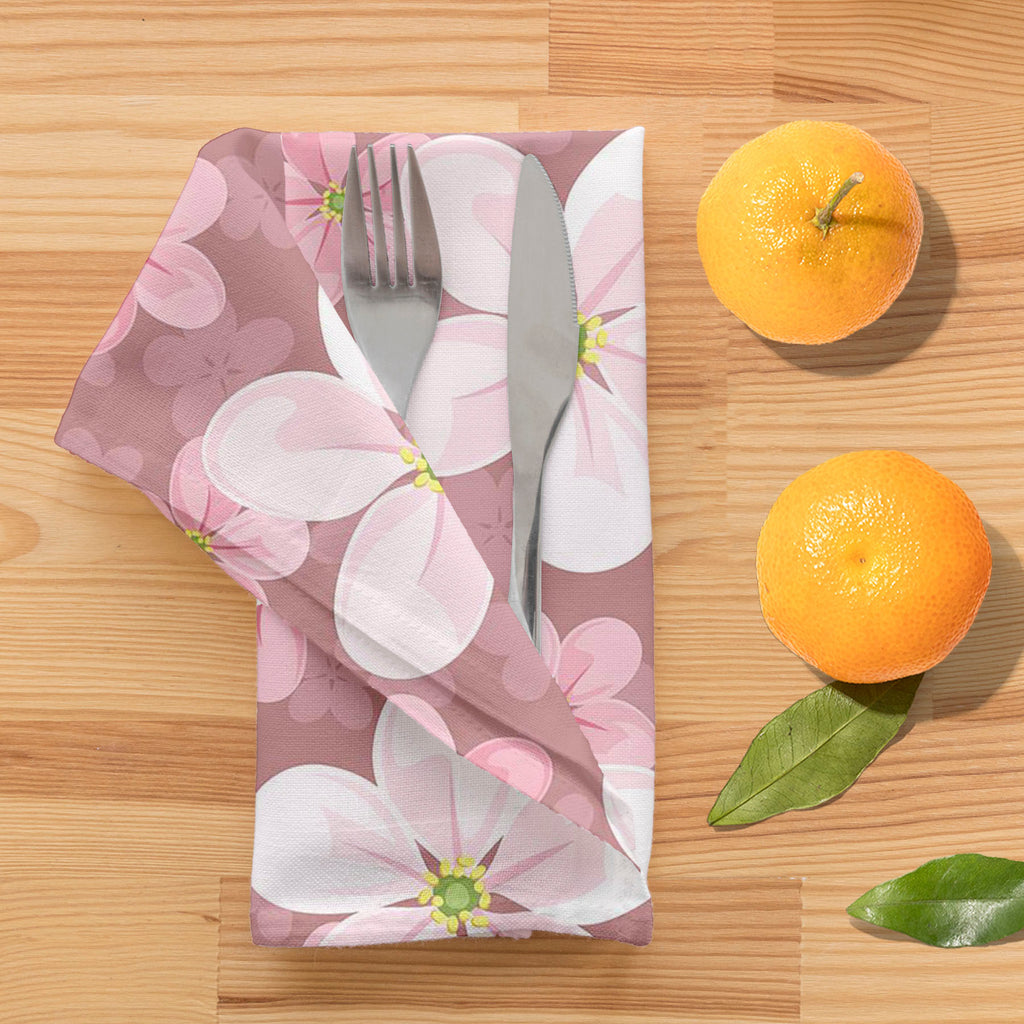 Cherry Blossoms D2 Table Napkin-Table Napkins-NAP_TB-IC 5007354 IC 5007354, Black and White, Botanical, Decorative, Floral, Flowers, Illustrations, Nature, Patterns, Scenic, Seasons, Signs, Signs and Symbols, White, cherry, blossoms, d2, table, napkin, background, seamless, texture, pattern, beautiful, beauty, bloom, blooming, blossom, decoration, design, element, fabric, flora, flower, illustration, natural, ornate, petal, pink, plant, purple, repeat, sakura, season, silhouette, spring, style, textile, wal