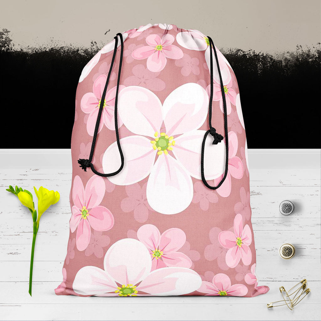 Cherry Blossoms D2 Reusable Sack Bag | Bag for Gym, Storage, Vegetable & Travel-Drawstring Sack Bags-SCK_FB_DS-IC 5007354 IC 5007354, Black and White, Botanical, Decorative, Floral, Flowers, Illustrations, Nature, Patterns, Scenic, Seasons, Signs, Signs and Symbols, White, cherry, blossoms, d2, reusable, sack, bag, for, gym, storage, vegetable, travel, background, seamless, texture, pattern, beautiful, beauty, bloom, blooming, blossom, decoration, design, element, fabric, flora, flower, illustration, natura