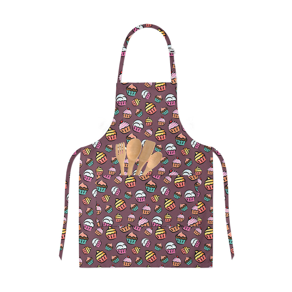 Cupcake Apron | Adjustable, Free Size & Waist Tiebacks-Aprons Neck to Knee-APR_NK_KN-IC 5007355 IC 5007355, Ancient, Animated Cartoons, Art and Paintings, Caricature, Cartoons, Cuisine, Digital, Digital Art, Drawing, Food, Food and Beverage, Food and Drink, Graphic, Historical, Illustrations, Love, Medieval, Patterns, Retro, Romance, Signs, Signs and Symbols, Vintage, cupcake, apron, adjustable, free, size, waist, tiebacks, cupcakes, pattern, candy, backdrop, background, bake, cartoon, celebration, cherry, 