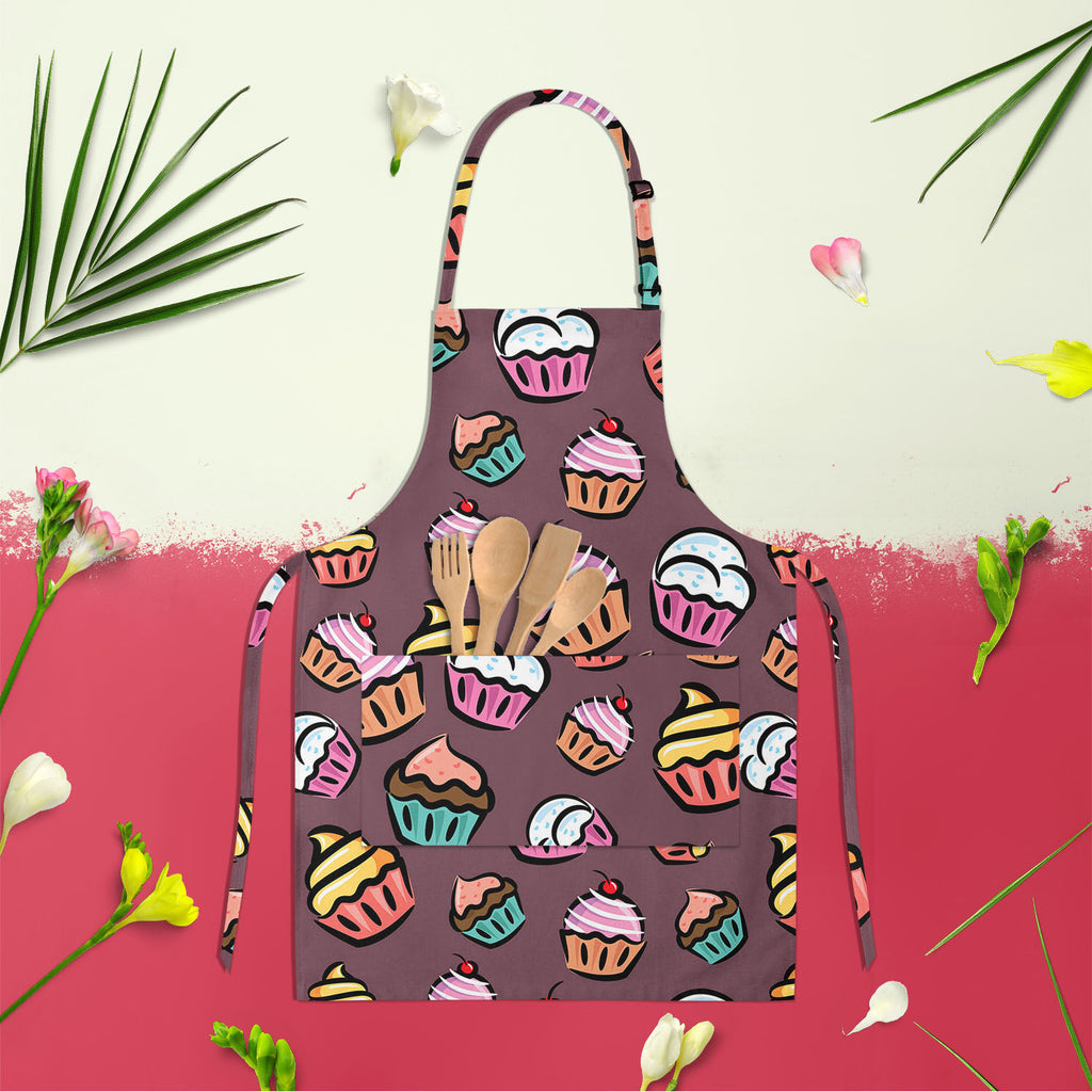 Cupcake D3 Apron | Adjustable, Free Size & Waist Tiebacks-Aprons Neck to Knee-APR_NK_KN-IC 5007355 IC 5007355, Ancient, Animated Cartoons, Art and Paintings, Caricature, Cartoons, Cuisine, Digital, Digital Art, Drawing, Food, Food and Beverage, Food and Drink, Graphic, Historical, Illustrations, Love, Medieval, Patterns, Retro, Romance, Signs, Signs and Symbols, Vintage, cupcake, d3, apron, adjustable, free, size, waist, tiebacks, cupcakes, pattern, candy, backdrop, background, bake, cartoon, celebration, c