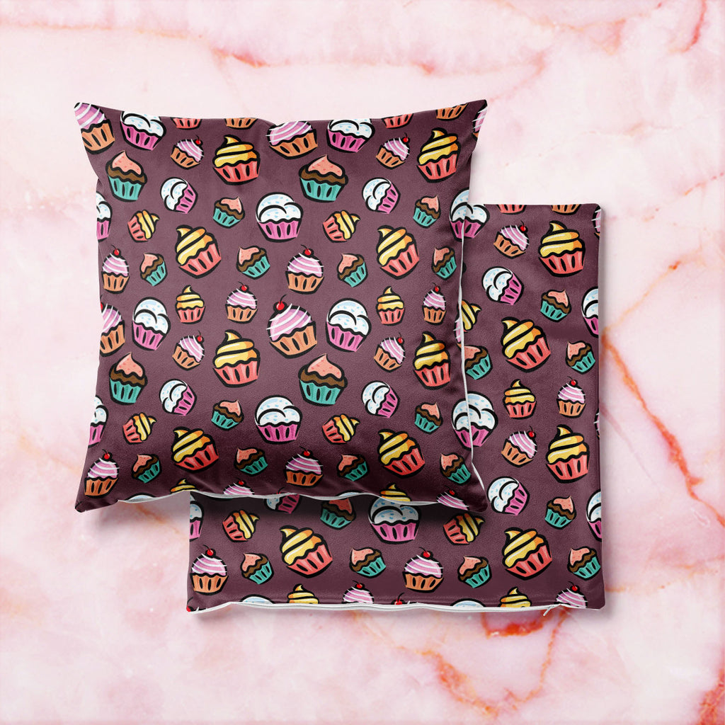 Cupcake D3 Cushion Cover Throw Pillow-Cushion Covers-CUS_CV-IC 5007355 IC 5007355, Ancient, Animated Cartoons, Art and Paintings, Caricature, Cartoons, Cuisine, Digital, Digital Art, Drawing, Food, Food and Beverage, Food and Drink, Graphic, Historical, Illustrations, Love, Medieval, Patterns, Retro, Romance, Signs, Signs and Symbols, Vintage, cupcake, d3, cushion, cover, throw, pillow, cupcakes, pattern, candy, backdrop, background, bake, cartoon, celebration, cherry, chocolate, clip, art, clipart, collect