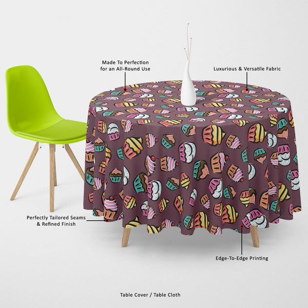 Cupcake Table Cloth Cover-Table Covers-CVR_TB_RD-IC 5007355 IC 5007355, Ancient, Animated Cartoons, Art and Paintings, Caricature, Cartoons, Cuisine, Digital, Digital Art, Drawing, Food, Food and Beverage, Food and Drink, Graphic, Historical, Illustrations, Love, Medieval, Patterns, Retro, Romance, Signs, Signs and Symbols, Vintage, cupcake, table, cloth, cover, canvas, fabric, cupcakes, pattern, candy, backdrop, background, bake, cartoon, celebration, cherry, chocolate, clip, art, clipart, collection, colo
