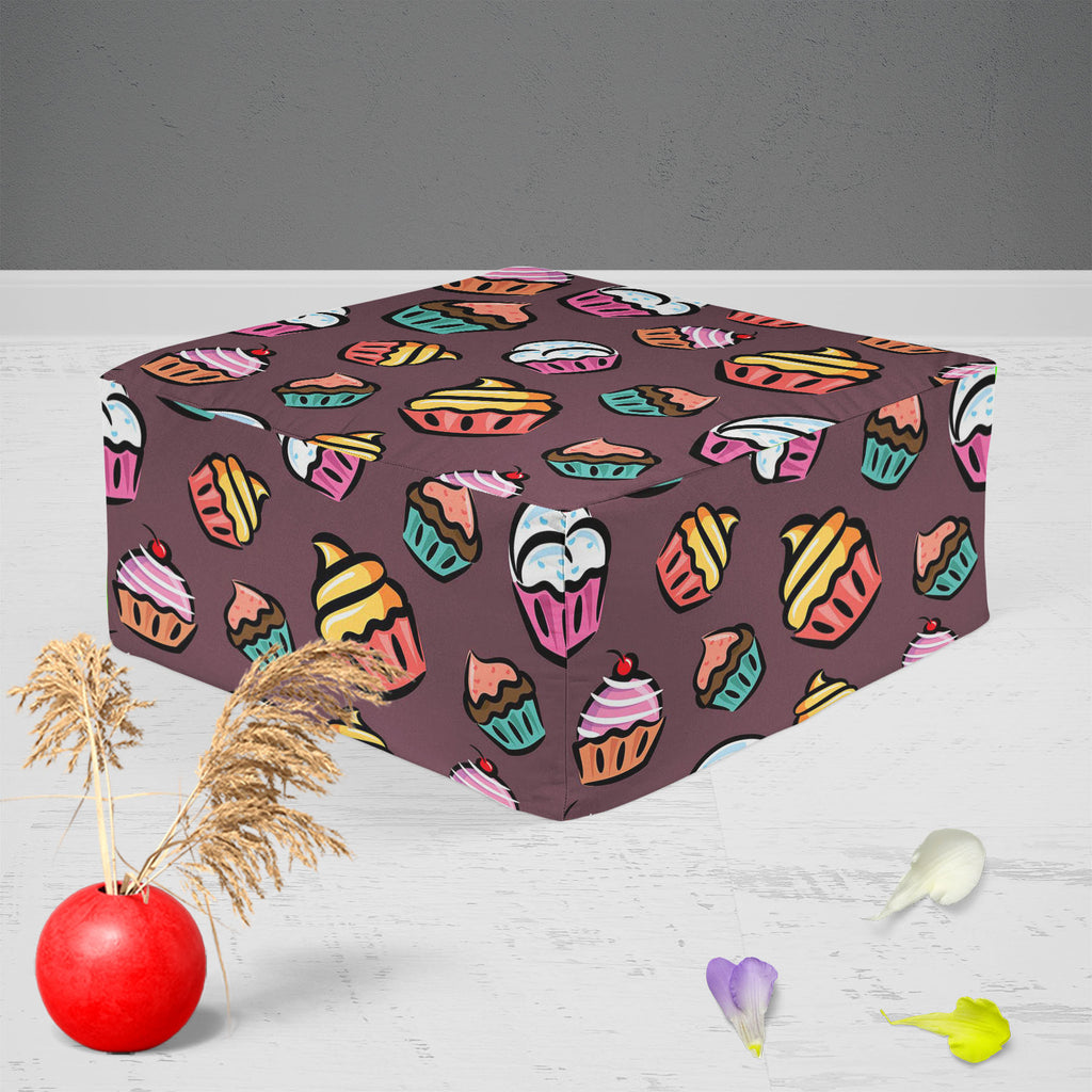 Cupcake D3 Footstool Footrest Puffy Pouffe Ottoman Bean Bag | Canvas Fabric-Footstools-FST_CB_BN-IC 5007355 IC 5007355, Ancient, Animated Cartoons, Art and Paintings, Caricature, Cartoons, Cuisine, Digital, Digital Art, Drawing, Food, Food and Beverage, Food and Drink, Graphic, Historical, Illustrations, Love, Medieval, Patterns, Retro, Romance, Signs, Signs and Symbols, Vintage, cupcake, d3, footstool, footrest, puffy, pouffe, ottoman, bean, bag, canvas, fabric, cupcakes, pattern, candy, backdrop, backgrou
