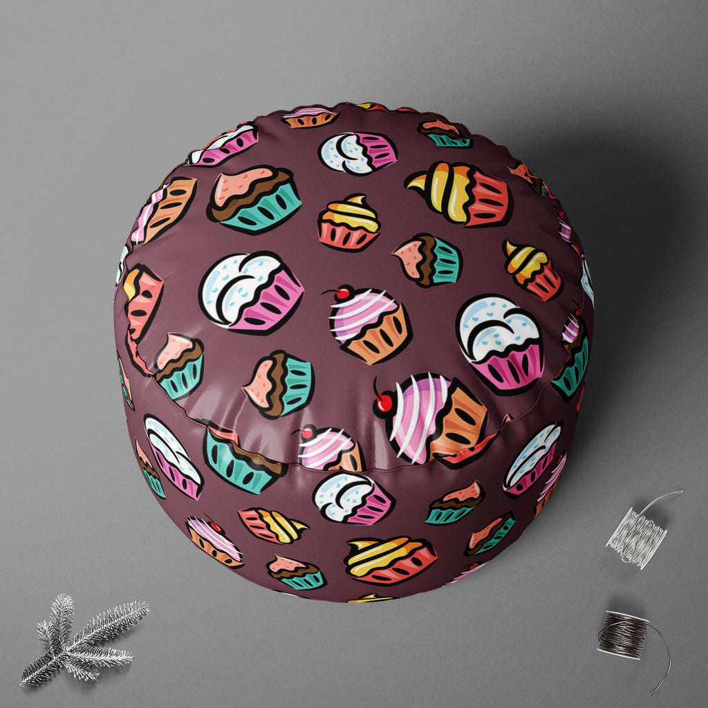 Cupcake D3 Footstool Footrest Puffy Pouffe Ottoman Bean Bag | Canvas Fabric-Footstools-FST_CB_BN-IC 5007355 IC 5007355, Ancient, Animated Cartoons, Art and Paintings, Caricature, Cartoons, Cuisine, Digital, Digital Art, Drawing, Food, Food and Beverage, Food and Drink, Graphic, Historical, Illustrations, Love, Medieval, Patterns, Retro, Romance, Signs, Signs and Symbols, Vintage, cupcake, d3, footstool, footrest, puffy, pouffe, ottoman, bean, bag, canvas, fabric, cupcakes, pattern, candy, backdrop, backgrou