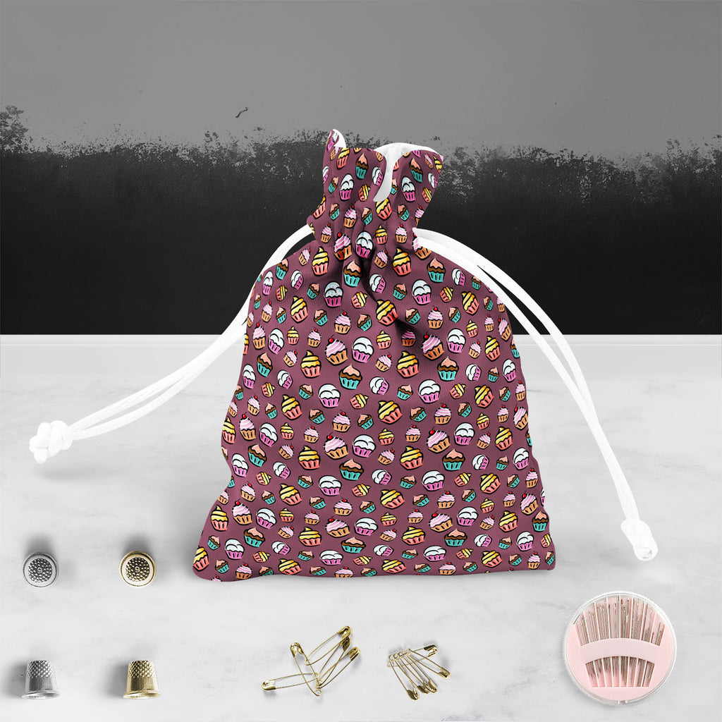 Cupcake D3 Pouch Wrist Potli Bag | Bag for Weddings & Casual Parties-Drawstring Pouches-PCH_FB_DS-IC 5007355 IC 5007355, Ancient, Animated Cartoons, Art and Paintings, Caricature, Cartoons, Cuisine, Digital, Digital Art, Drawing, Food, Food and Beverage, Food and Drink, Graphic, Historical, Illustrations, Love, Medieval, Patterns, Retro, Romance, Signs, Signs and Symbols, Vintage, cupcake, d3, pouch, wrist, potli, bag, for, weddings, casual, parties, cupcakes, pattern, candy, backdrop, background, bake, car