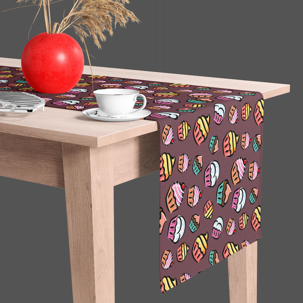 Cupcake D3 Table Runner-Table Runners-RUN_TB-IC 5007355 IC 5007355, Ancient, Animated Cartoons, Art and Paintings, Caricature, Cartoons, Cuisine, Digital, Digital Art, Drawing, Food, Food and Beverage, Food and Drink, Graphic, Historical, Illustrations, Love, Medieval, Patterns, Retro, Romance, Signs, Signs and Symbols, Vintage, cupcake, d3, table, runner, cupcakes, pattern, candy, backdrop, background, bake, cartoon, celebration, cherry, chocolate, clip, art, clipart, collection, color, colorful, creative,