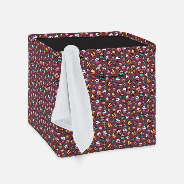 Cupcake Foldable Open Storage Bin | Organizer Box, Toy Basket, Shelf Box, Laundry Bag | Canvas Fabric-Storage Bins-STR_BI_CB-IC 5007355 IC 5007355, Ancient, Animated Cartoons, Art and Paintings, Caricature, Cartoons, Cuisine, Digital, Digital Art, Drawing, Food, Food and Beverage, Food and Drink, Graphic, Historical, Illustrations, Love, Medieval, Patterns, Retro, Romance, Signs, Signs and Symbols, Vintage, cupcake, foldable, open, storage, bin, organizer, box, toy, basket, shelf, laundry, bag, canvas, fabr