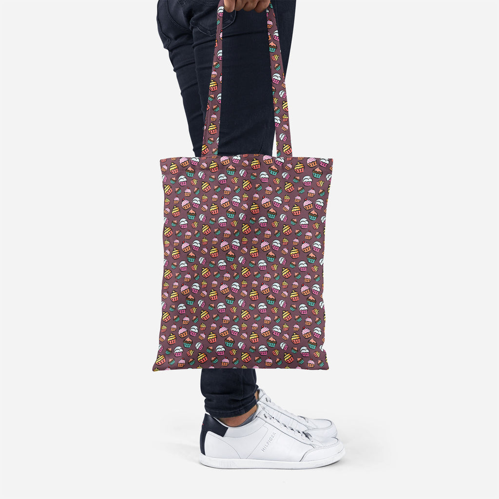 ArtzFolio Cupcake Tote Bag Shoulder Purse | Multipurpose-Tote Bags Basic-AZ5007355TOT_RF-IC 5007355 IC 5007355, Ancient, Animated Cartoons, Art and Paintings, Caricature, Cartoons, Cuisine, Digital, Digital Art, Drawing, Food, Food and Beverage, Food and Drink, Graphic, Historical, Illustrations, Love, Medieval, Patterns, Retro, Romance, Signs, Signs and Symbols, Vintage, cupcake, tote, bag, shoulder, purse, multipurpose, cupcakes, pattern, candy, backdrop, background, bake, cartoon, celebration, cherry, ch
