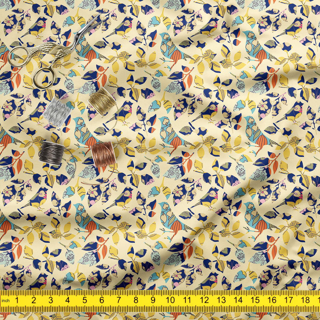 Chirping Birds Upholstery Fabric by Metre | For Sofa, Curtains, Cushions, Furnishing, Craft, Dress Material-Upholstery Fabrics-FAB_RW-IC 5007356 IC 5007356, Abstract Expressionism, Abstracts, Ancient, Art and Paintings, Asian, Birds, Botanical, Decorative, Drawing, Floral, Flowers, Historical, Illustrations, Japanese, Medieval, Modern Art, Nature, Patterns, Retro, Seasons, Semi Abstract, Signs, Signs and Symbols, Symbols, Vintage, chirping, upholstery, fabric, by, metre, for, sofa, curtains, cushions, furni
