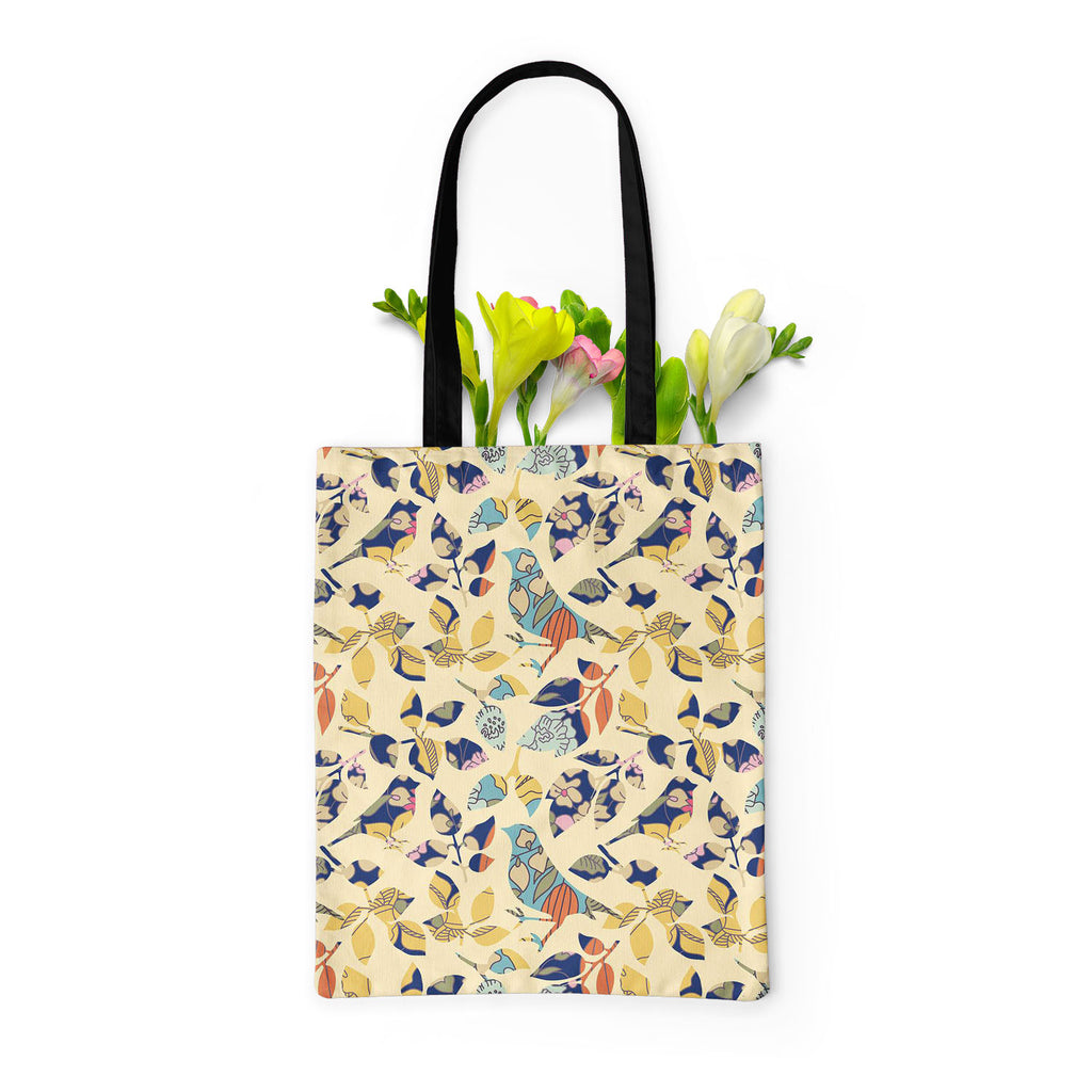 Chirping Birds Tote Bag Shoulder Purse | Multipurpose-Tote Bags Basic-TOT_FB_BS-IC 5007356 IC 5007356, Abstract Expressionism, Abstracts, Ancient, Art and Paintings, Asian, Birds, Botanical, Decorative, Drawing, Floral, Flowers, Historical, Illustrations, Japanese, Medieval, Modern Art, Nature, Patterns, Retro, Seasons, Semi Abstract, Signs, Signs and Symbols, Symbols, Vintage, chirping, tote, bag, shoulder, purse, multipurpose, abstract, art, asia, background, banner, bird, blue, branch, color, decoration,