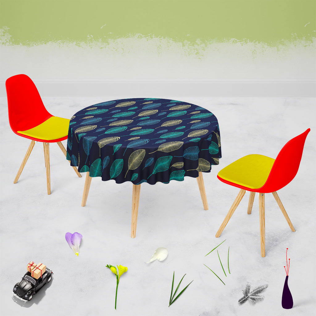 Linear Leaves Table Cloth Cover-Table Covers-CVR_TB_RD-IC 5007357 IC 5007357, Animated Cartoons, Art and Paintings, Baby, Botanical, Children, Comics, Decorative, Digital, Digital Art, Fantasy, Floral, Flowers, Graphic, Hand Drawn, Kids, Nature, Patterns, Scandinavian, Scenic, Signs, Signs and Symbols, linear, leaves, table, cloth, cover, art, artistic, bloom, blue, child, comic, curly, curtain, cute, day, element, fabric, design, flower, garden, green, hand, drawn, happy, leaf, line, mess, ornament, orname
