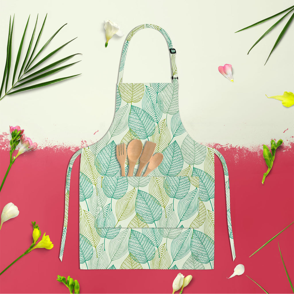 Ornamental Spring Apron | Adjustable, Free Size & Waist Tiebacks-Aprons Neck to Knee-APR_NK_KN-IC 5007358 IC 5007358, Art and Paintings, Botanical, Decorative, Floral, Flowers, Nature, Patterns, Retro, Scenic, Signs, Signs and Symbols, Urban, ornamental, spring, apron, adjustable, free, size, waist, tiebacks, leaves, abstract, background, art, design, blossom, blue, color, curly, decor, decoration, doodle, element, endless, fabric, flower, forest, funky, green, leaf, linear, mess, old, ornament, ornate, pet