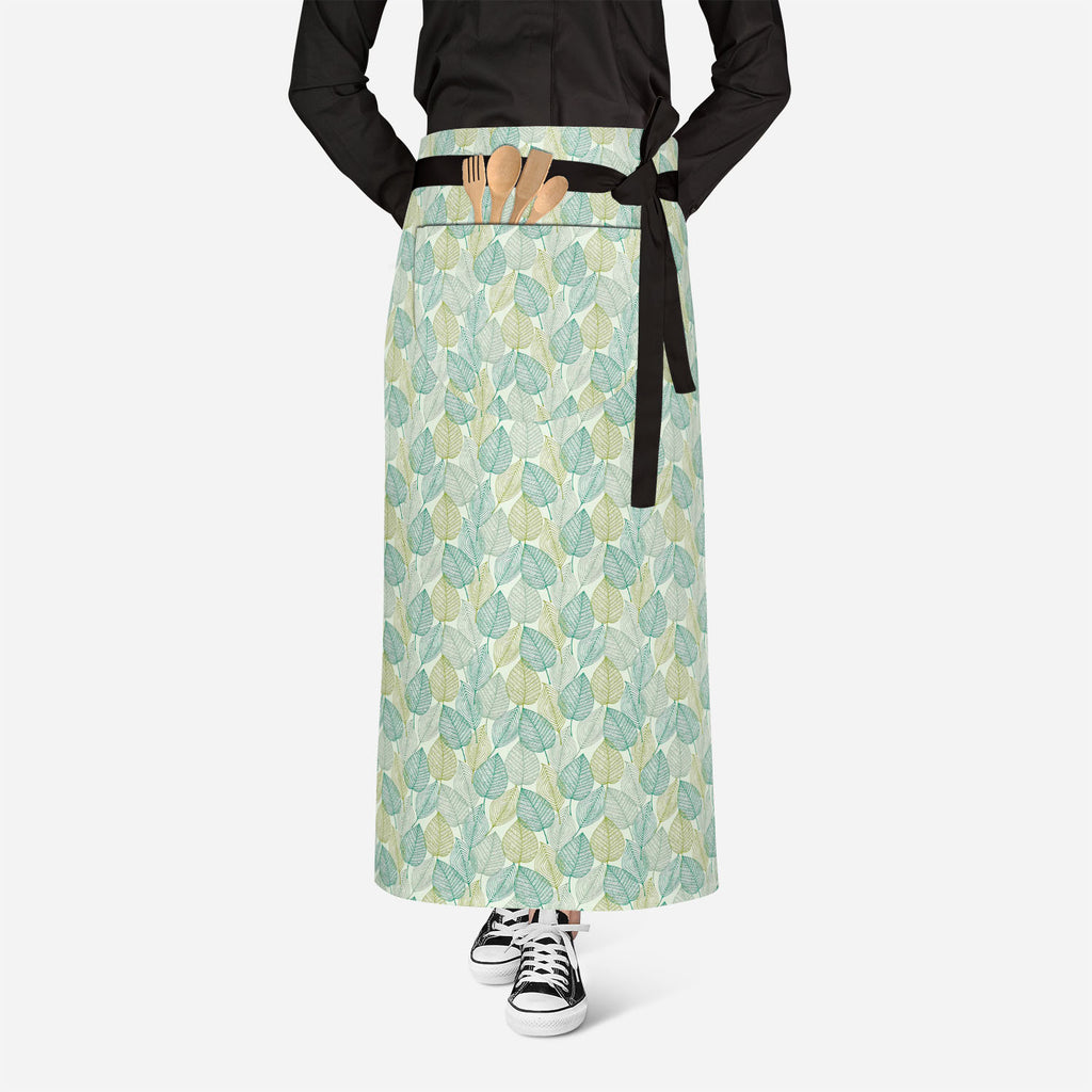 Ornamental Spring Apron | Adjustable, Free Size & Waist Tiebacks-Aprons Waist to Knee-APR_WS_FT-IC 5007358 IC 5007358, Art and Paintings, Botanical, Decorative, Floral, Flowers, Nature, Patterns, Retro, Scenic, Signs, Signs and Symbols, Urban, ornamental, spring, apron, adjustable, free, size, waist, tiebacks, leaves, abstract, background, art, design, blossom, blue, color, curly, decor, decoration, doodle, element, endless, fabric, flower, forest, funky, green, leaf, linear, mess, old, ornament, ornate, pe