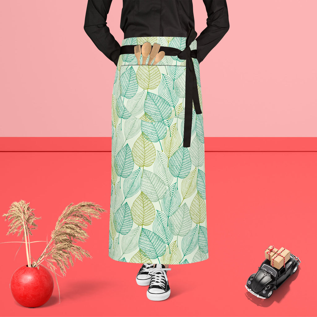 Ornamental Spring Apron | Adjustable, Free Size & Waist Tiebacks-Aprons Waist to Feet-APR_WS_FT-IC 5007358 IC 5007358, Art and Paintings, Botanical, Decorative, Floral, Flowers, Nature, Patterns, Retro, Scenic, Signs, Signs and Symbols, Urban, ornamental, spring, apron, adjustable, free, size, waist, tiebacks, leaves, abstract, background, art, design, blossom, blue, color, curly, decor, decoration, doodle, element, endless, fabric, flower, forest, funky, green, leaf, linear, mess, old, ornament, ornate, pe