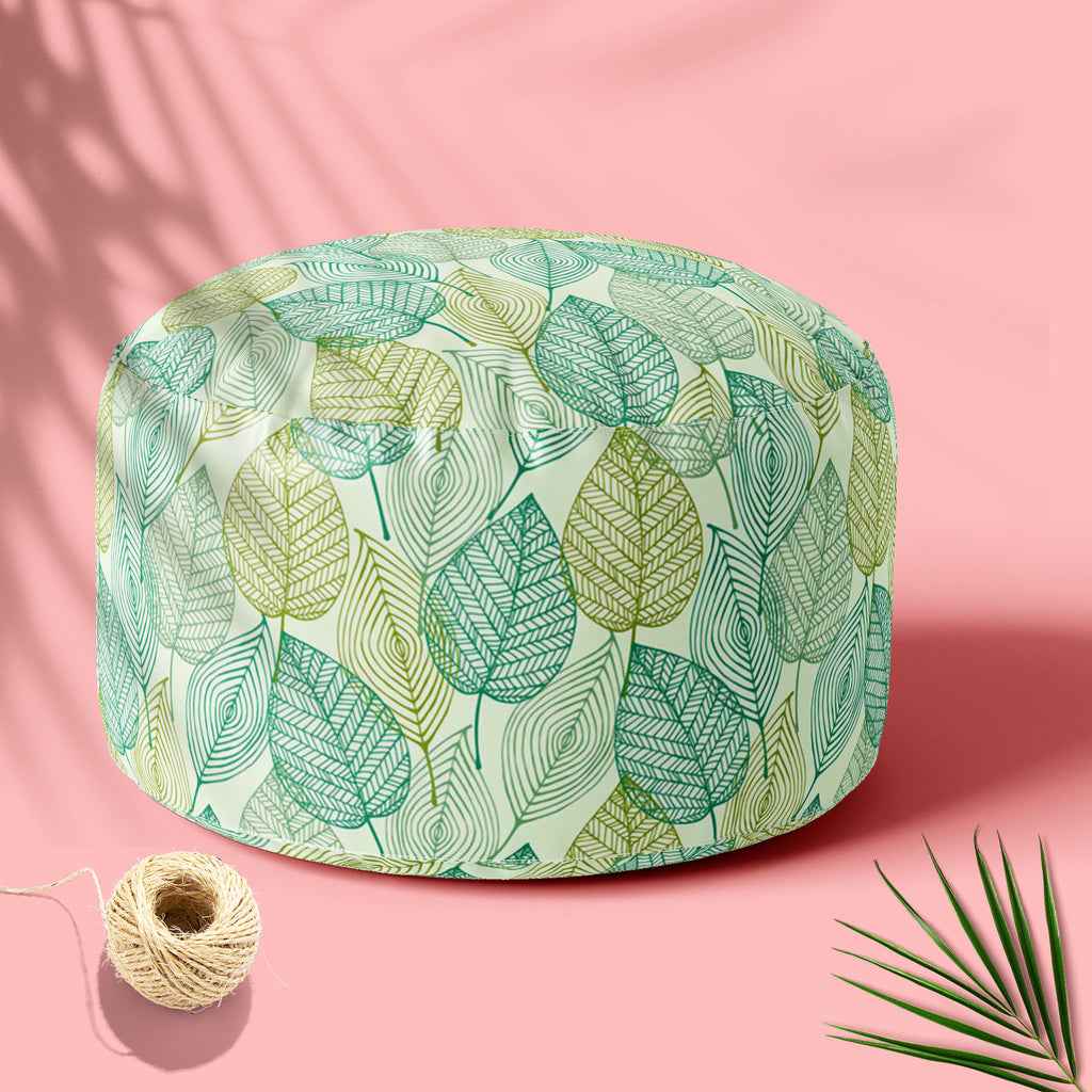 Ornamental Spring Footstool Footrest Puffy Pouffe Ottoman Bean Bag | Canvas Fabric-Footstools-FST_CB_BN-IC 5007358 IC 5007358, Art and Paintings, Botanical, Decorative, Floral, Flowers, Nature, Patterns, Retro, Scenic, Signs, Signs and Symbols, Urban, ornamental, spring, footstool, footrest, puffy, pouffe, ottoman, bean, bag, canvas, fabric, leaves, abstract, background, art, design, blossom, blue, color, curly, decor, decoration, doodle, element, endless, flower, forest, funky, green, leaf, linear, mess, o
