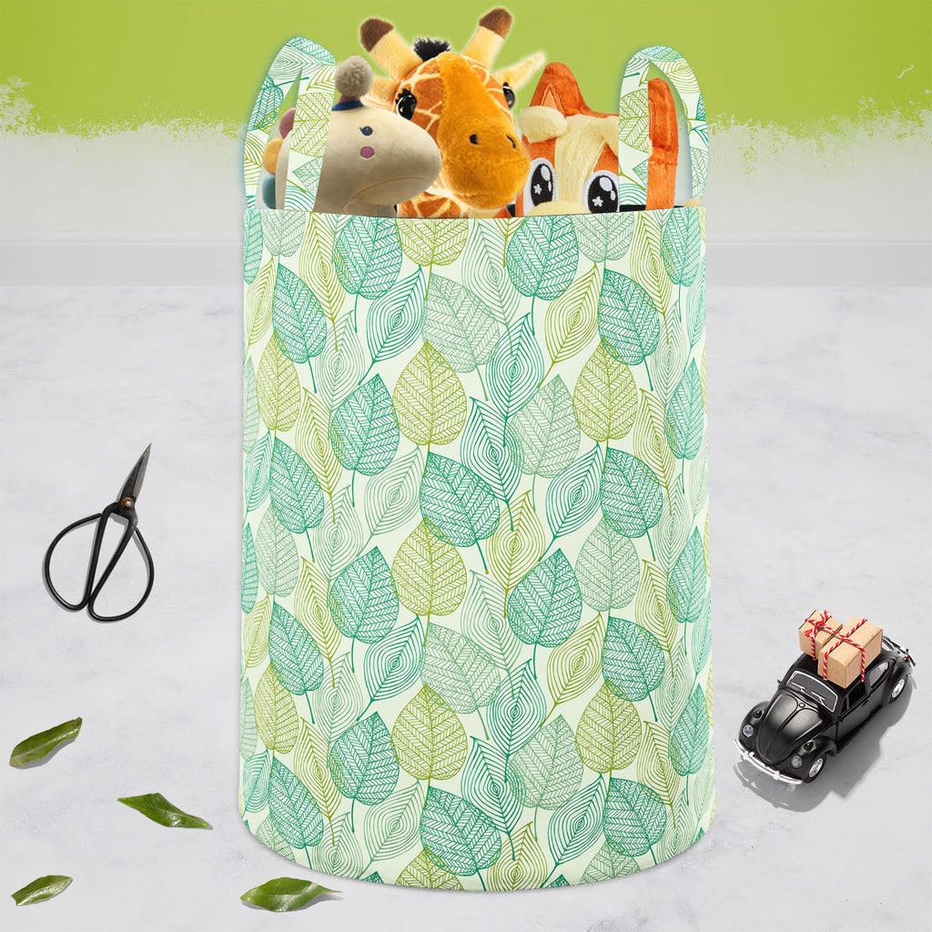 Ornamental Spring Foldable Open Storage Bin | Organizer Box, Toy Basket, Shelf Box, Laundry Bag | Canvas Fabric-Storage Bins-STR_BI_CB-IC 5007358 IC 5007358, Art and Paintings, Botanical, Decorative, Floral, Flowers, Nature, Patterns, Retro, Scenic, Signs, Signs and Symbols, Urban, ornamental, spring, foldable, open, storage, bin, organizer, box, toy, basket, shelf, laundry, bag, canvas, fabric, leaves, abstract, background, art, design, blossom, blue, color, curly, decor, decoration, doodle, element, endle