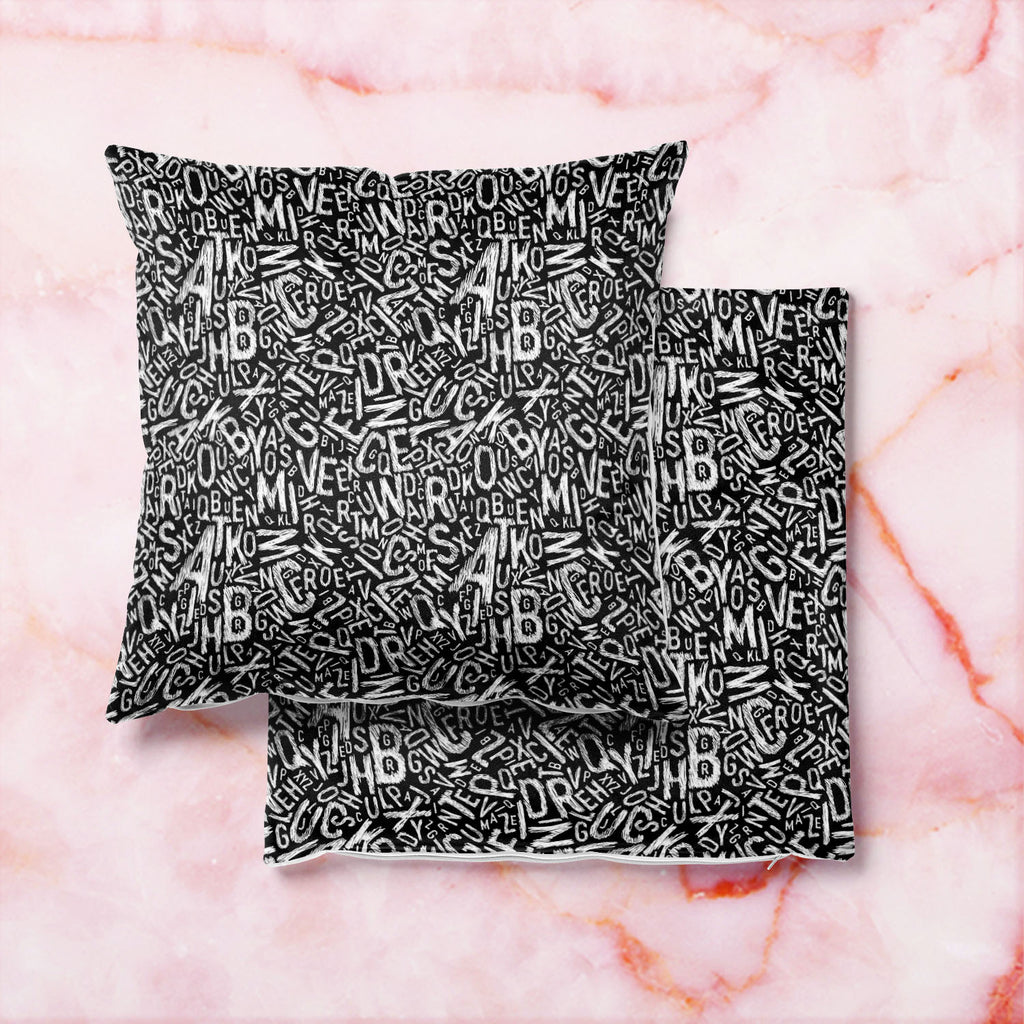 Alphabets Cushion Cover Throw Pillow-Cushion Covers-CUS_CV-IC 5007359 IC 5007359, Alphabets, Art and Paintings, Black, Black and White, Calligraphy, Decorative, Digital, Digital Art, Education, Geometric, Geometric Abstraction, Graphic, Illustrations, Patterns, Schools, Signs, Signs and Symbols, Symbols, Text, Universities, White, cushion, cover, throw, pillow, alphabet, art, background, bold, decoration, design, edit, editable, element, endless, fabric, font, grammar, illustration, layout, learn, letter, l