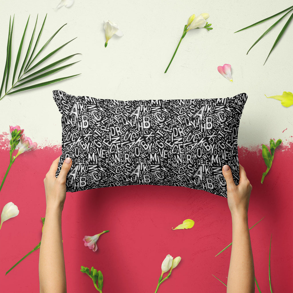 Alphabets Pillow Cover Case-Pillow Cases-PIL_CV-IC 5007359 IC 5007359, Alphabets, Art and Paintings, Black, Black and White, Calligraphy, Decorative, Digital, Digital Art, Education, Geometric, Geometric Abstraction, Graphic, Illustrations, Patterns, Schools, Signs, Signs and Symbols, Symbols, Text, Universities, White, pillow, cover, case, alphabet, art, background, bold, decoration, design, edit, editable, element, endless, fabric, font, grammar, illustration, layout, learn, letter, line, linear, mess, ne