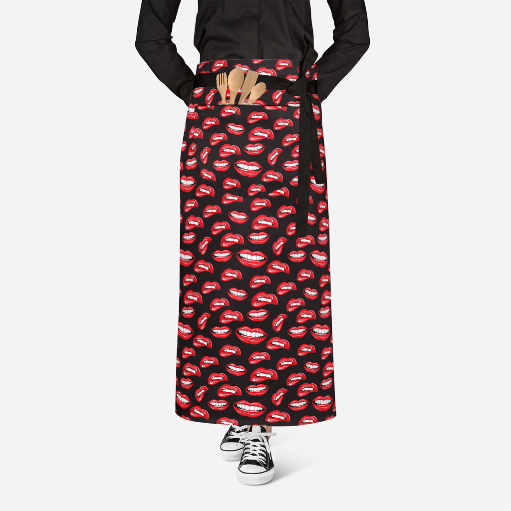 Lips Apron | Adjustable, Free Size & Waist Tiebacks-Aprons Waist to Knee-APR_WS_FT-IC 5007360 IC 5007360, Art and Paintings, Illustrations, Love, Modern Art, Patterns, People, Pop Art, Romance, Signs, Signs and Symbols, lips, apron, adjustable, free, size, waist, tiebacks, pop, art, mouth, modern, background, beauty, color, colorful, cosmetic, design, desire, emotions, female, fun, funny, girl, illustration, kiss, laughter, lipstick, lover, makeup, open, paint, pattern, print, pucker, red, repeat, repetitio