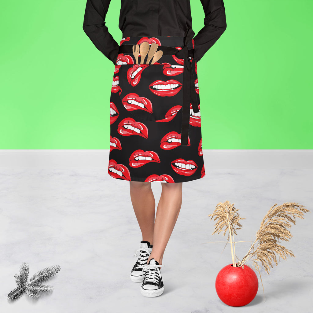 Lips D1 Apron | Adjustable, Free Size & Waist Tiebacks-Apron Waist to Knee-APR_WS_KN-IC 5007360 IC 5007360, Art and Paintings, Illustrations, Love, Modern Art, Patterns, People, Pop Art, Romance, Signs, Signs and Symbols, lips, d1, apron, adjustable, free, size, waist, tiebacks, pop, art, mouth, modern, background, beauty, color, colorful, cosmetic, design, desire, emotions, female, fun, funny, girl, illustration, kiss, laughter, lipstick, lover, makeup, open, paint, pattern, print, pucker, red, repeat, rep