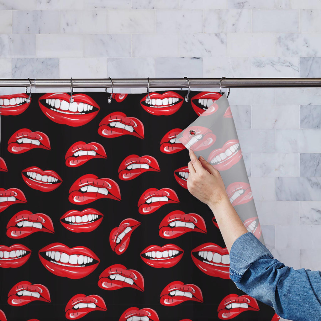 Lips D1 Washable Waterproof Shower Curtain-Shower Curtains-CUR_SH-IC 5007360 IC 5007360, Art and Paintings, Illustrations, Love, Modern Art, Patterns, People, Pop Art, Romance, Signs, Signs and Symbols, lips, d1, washable, waterproof, shower, curtain, pop, art, mouth, modern, background, beauty, color, colorful, cosmetic, design, desire, emotions, female, fun, funny, girl, illustration, kiss, laughter, lipstick, lover, makeup, open, paint, pattern, print, pucker, red, repeat, repetition, seamless, shout, sm