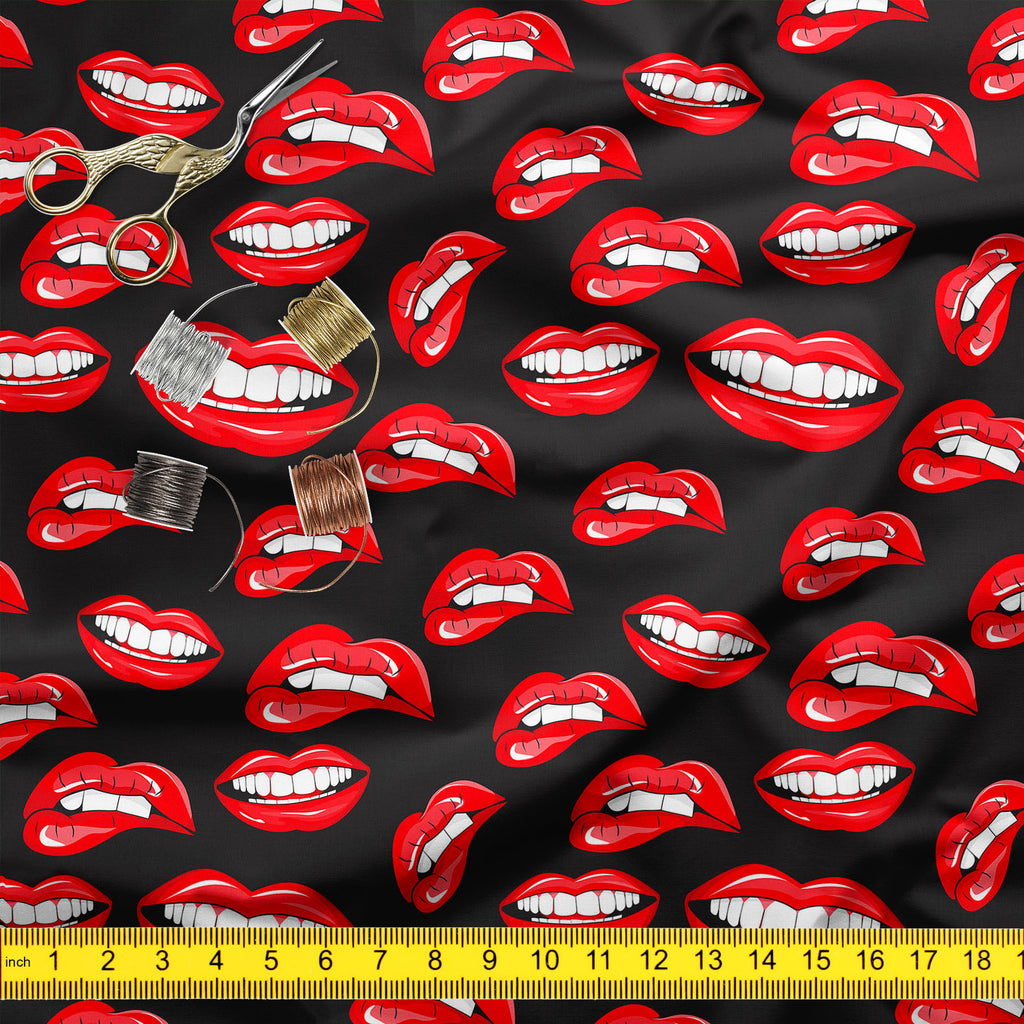 Lips D1 Upholstery Fabric by Metre | For Sofa, Curtains, Cushions, Furnishing, Craft, Dress Material-Upholstery Fabrics-FAB_RW-IC 5007360 IC 5007360, Art and Paintings, Illustrations, Love, Modern Art, Patterns, People, Pop Art, Romance, Signs, Signs and Symbols, lips, d1, upholstery, fabric, by, metre, for, sofa, curtains, cushions, furnishing, craft, dress, material, pop, art, mouth, modern, background, beauty, color, colorful, cosmetic, design, desire, emotions, female, fun, funny, girl, illustration, ki