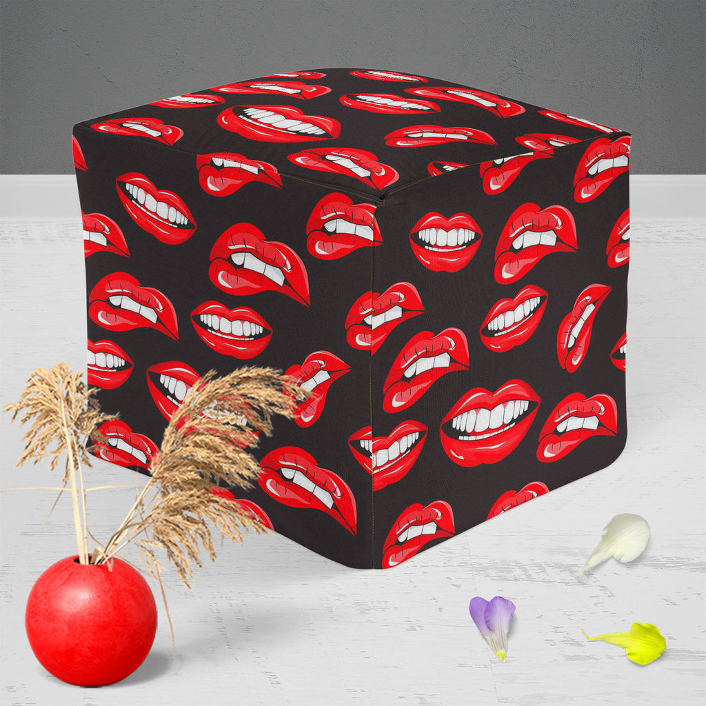 Lips D1 Footstool Footrest Puffy Pouffe Ottoman Bean Bag | Canvas Fabric-Footstools-FST_CB_BN-IC 5007360 IC 5007360, Art and Paintings, Illustrations, Love, Modern Art, Patterns, People, Pop Art, Romance, Signs, Signs and Symbols, lips, d1, footstool, footrest, puffy, pouffe, ottoman, bean, bag, canvas, fabric, pop, art, mouth, modern, background, beauty, color, colorful, cosmetic, design, desire, emotions, female, fun, funny, girl, illustration, kiss, laughter, lipstick, lover, makeup, open, paint, pattern