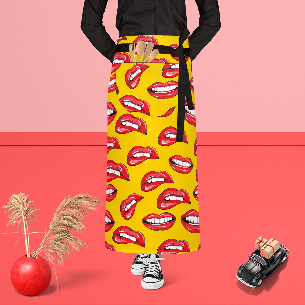 Lips D2 Apron | Adjustable, Free Size & Waist Tiebacks-Aprons Waist to Feet-APR_WS_FT-IC 5007361 IC 5007361, Art and Paintings, Illustrations, Love, Modern Art, Patterns, People, Pop Art, Romance, Signs, Signs and Symbols, lips, d2, apron, adjustable, free, size, waist, tiebacks, pop, art, background, beauty, color, colorful, cosmetic, design, desire, emotions, female, fun, funny, girl, illustration, kiss, laughter, lipstick, lover, makeup, modern, mouth, open, paint, pattern, print, pucker, red, repeat, re