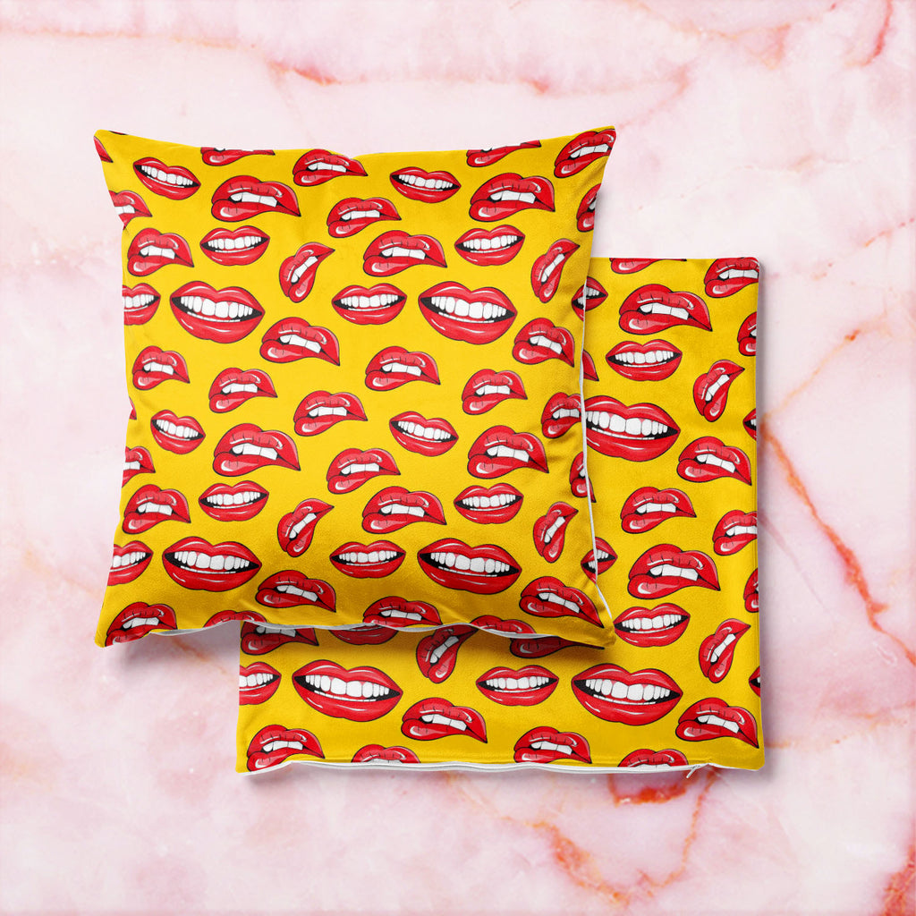 Lips D2 Cushion Cover Throw Pillow-Cushion Covers-CUS_CV-IC 5007361 IC 5007361, Art and Paintings, Illustrations, Love, Modern Art, Patterns, People, Pop Art, Romance, Signs, Signs and Symbols, lips, d2, cushion, cover, throw, pillow, pop, art, background, beauty, color, colorful, cosmetic, design, desire, emotions, female, fun, funny, girl, illustration, kiss, laughter, lipstick, lover, makeup, modern, mouth, open, paint, pattern, print, pucker, red, repeat, repetition, seamless, shout, smile, smooch, teet