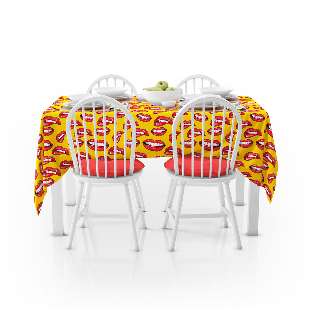 Lips Table Cloth Cover-Table Covers-CVR_TB_NR-IC 5007361 IC 5007361, Art and Paintings, Illustrations, Love, Modern Art, Patterns, People, Pop Art, Romance, Signs, Signs and Symbols, lips, table, cloth, cover, pop, art, background, beauty, color, colorful, cosmetic, design, desire, emotions, female, fun, funny, girl, illustration, kiss, laughter, lipstick, lover, makeup, modern, mouth, open, paint, pattern, print, pucker, red, repeat, repetition, seamless, shout, smile, smooch, teeth, textile, textured, tin