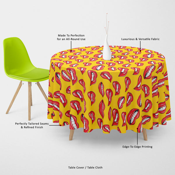 Lips Table Cloth Cover-Table Covers-CVR_TB_RD-IC 5007361 IC 5007361, Art and Paintings, Illustrations, Love, Modern Art, Patterns, People, Pop Art, Romance, Signs, Signs and Symbols, lips, table, cloth, cover, canvas, fabric, pop, art, background, beauty, color, colorful, cosmetic, design, desire, emotions, female, fun, funny, girl, illustration, kiss, laughter, lipstick, lover, makeup, modern, mouth, open, paint, pattern, print, pucker, red, repeat, repetition, seamless, shout, smile, smooch, teeth, textil