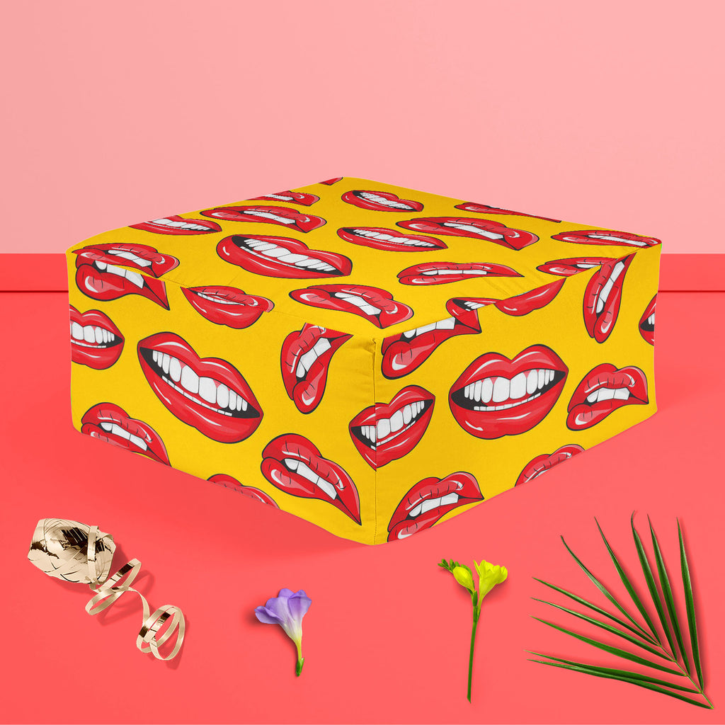 Lips D2 Footstool Footrest Puffy Pouffe Ottoman Bean Bag | Canvas Fabric-Footstools-FST_CB_BN-IC 5007361 IC 5007361, Art and Paintings, Illustrations, Love, Modern Art, Patterns, People, Pop Art, Romance, Signs, Signs and Symbols, lips, d2, footstool, footrest, puffy, pouffe, ottoman, bean, bag, canvas, fabric, pop, art, background, beauty, color, colorful, cosmetic, design, desire, emotions, female, fun, funny, girl, illustration, kiss, laughter, lipstick, lover, makeup, modern, mouth, open, paint, pattern
