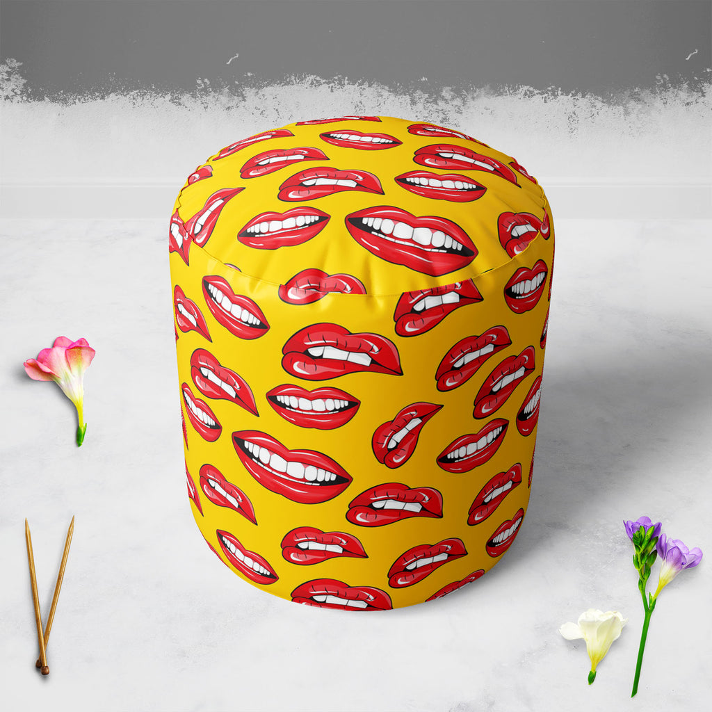 Lips D2 Footstool Footrest Puffy Pouffe Ottoman Bean Bag | Canvas Fabric-Footstools-FST_CB_BN-IC 5007361 IC 5007361, Art and Paintings, Illustrations, Love, Modern Art, Patterns, People, Pop Art, Romance, Signs, Signs and Symbols, lips, d2, footstool, footrest, puffy, pouffe, ottoman, bean, bag, canvas, fabric, pop, art, background, beauty, color, colorful, cosmetic, design, desire, emotions, female, fun, funny, girl, illustration, kiss, laughter, lipstick, lover, makeup, modern, mouth, open, paint, pattern