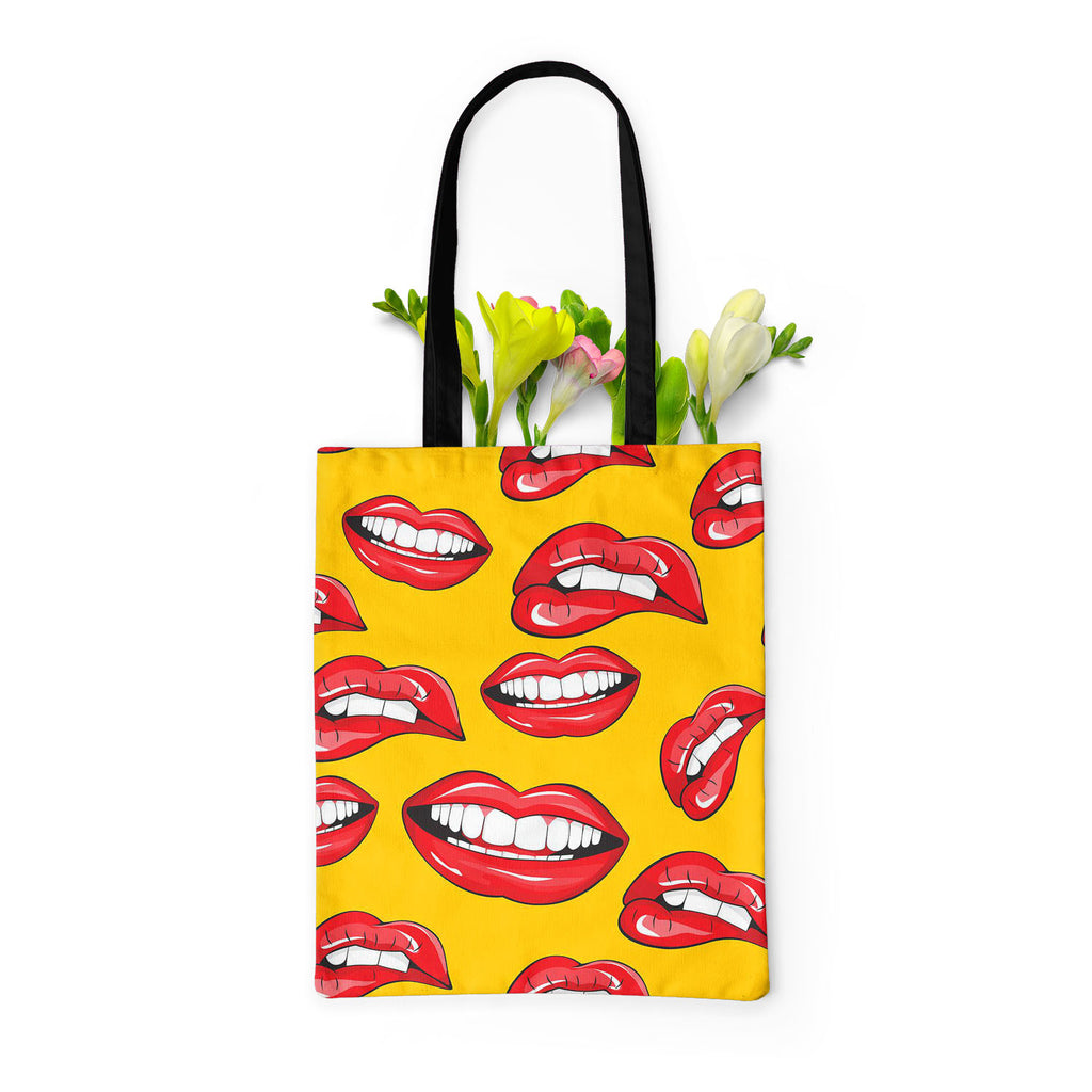 Lips D2 Tote Bag Shoulder Purse | Multipurpose-Tote Bags Basic-TOT_FB_BS-IC 5007361 IC 5007361, Art and Paintings, Illustrations, Love, Modern Art, Patterns, People, Pop Art, Romance, Signs, Signs and Symbols, lips, d2, tote, bag, shoulder, purse, multipurpose, pop, art, background, beauty, color, colorful, cosmetic, design, desire, emotions, female, fun, funny, girl, illustration, kiss, laughter, lipstick, lover, makeup, modern, mouth, open, paint, pattern, print, pucker, red, repeat, repetition, seamless,