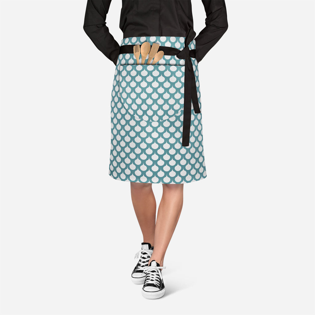 Abstract Ornament Apron | Adjustable, Free Size & Waist Tiebacks - Apron Waist to Feet - ArtzFolio.com