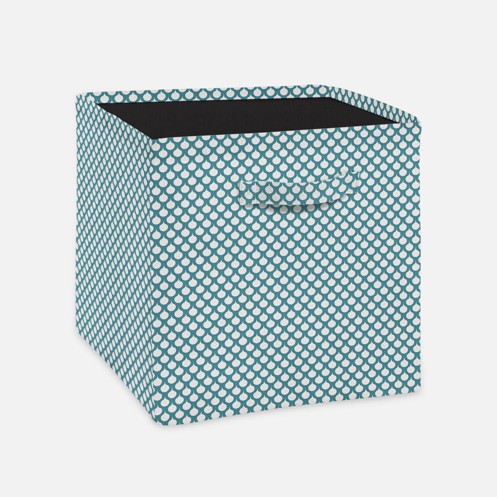 Abstract Ornament Foldable Open Storage Bin | Organizer Box, Toy Basket, Shelf Box, Laundry Bag | Canvas Fabric - Storage Bins - ArtzFolio.com