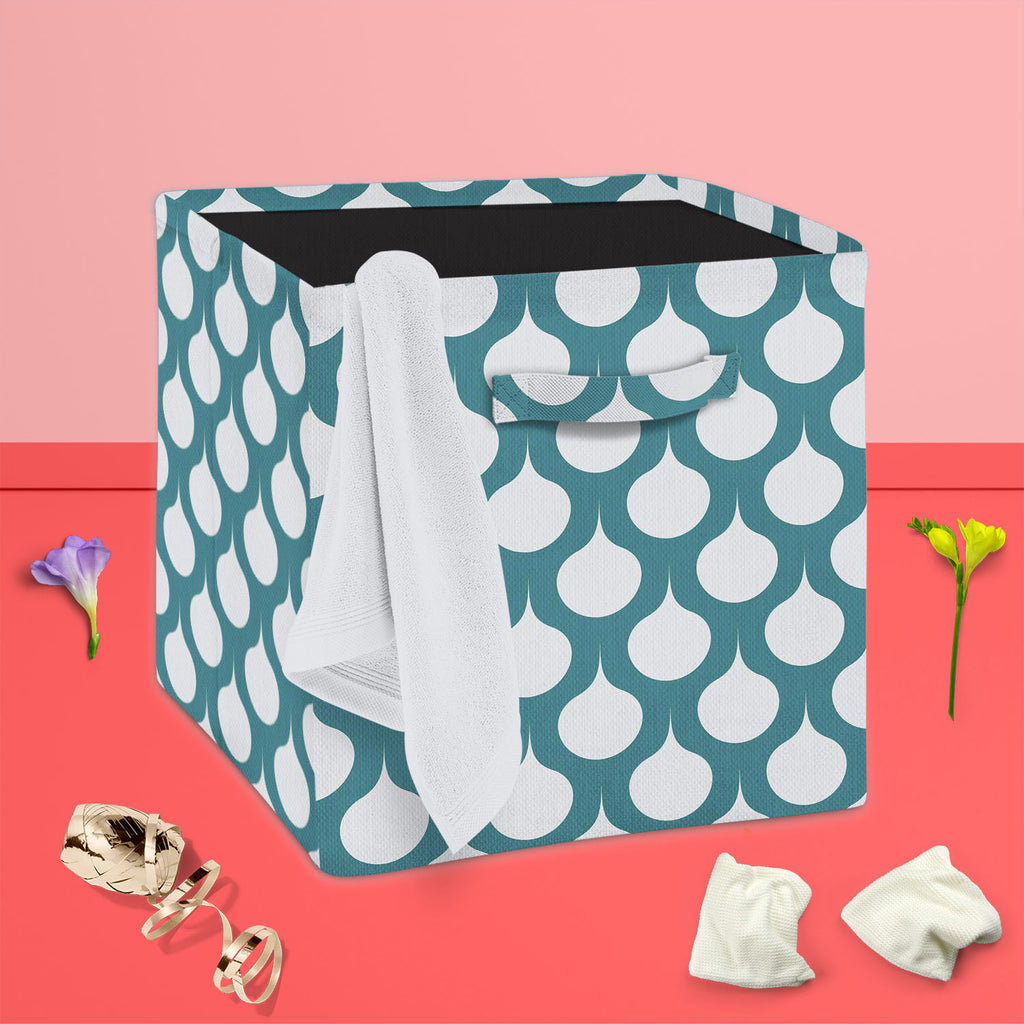 Abstract Ornament D2 Foldable Open Storage Bin | Organizer Box, Toy Basket, Shelf Box, Laundry Bag | Canvas Fabric - Storage Bins - ArtzFolio.com