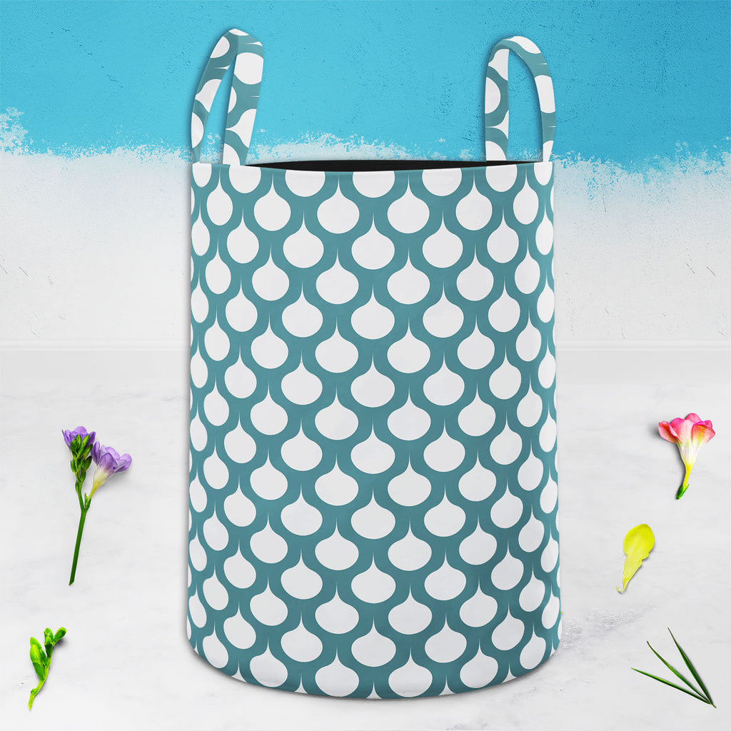 Abstract Ornament D2 Foldable Open Storage Bin | Organizer Box, Toy Basket, Shelf Box, Laundry Bag | Canvas Fabric - Storage Bins - ArtzFolio.com