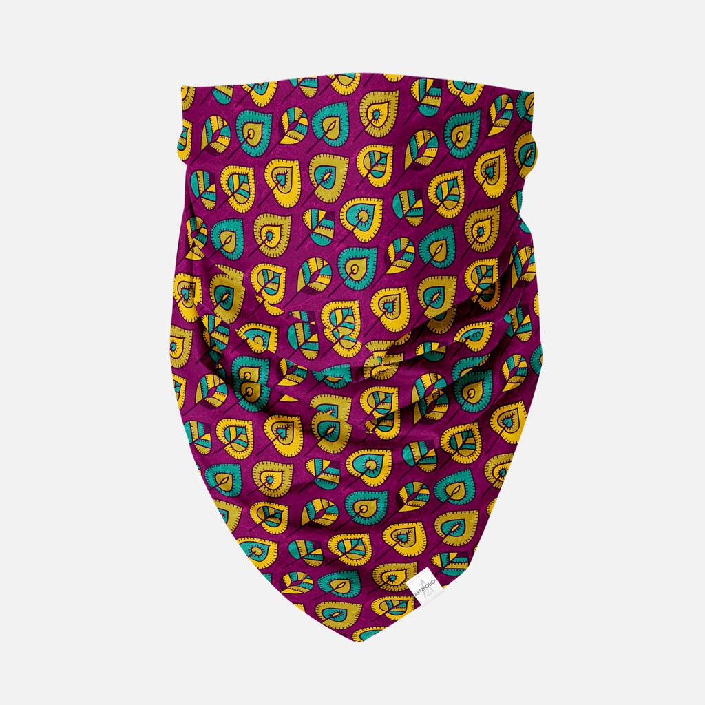 Stylized Leaves Printed Bandana | Headband Headwear Wristband Balaclava | Unisex | Soft Poly Fabric-Bandanas-BND_FB_BS-IC 5007364 IC 5007364, Abstract Expressionism, Abstracts, Ancient, Animated Cartoons, Art and Paintings, Botanical, Caricature, Cartoons, Decorative, Digital, Digital Art, Drawing, Fashion, Floral, Flowers, Graphic, Hand Drawn, Historical, Illustrations, Medieval, Modern Art, Nature, Patterns, Retro, Scenic, Seasons, Semi Abstract, Signs, Signs and Symbols, Vintage, stylized, leaves, printe