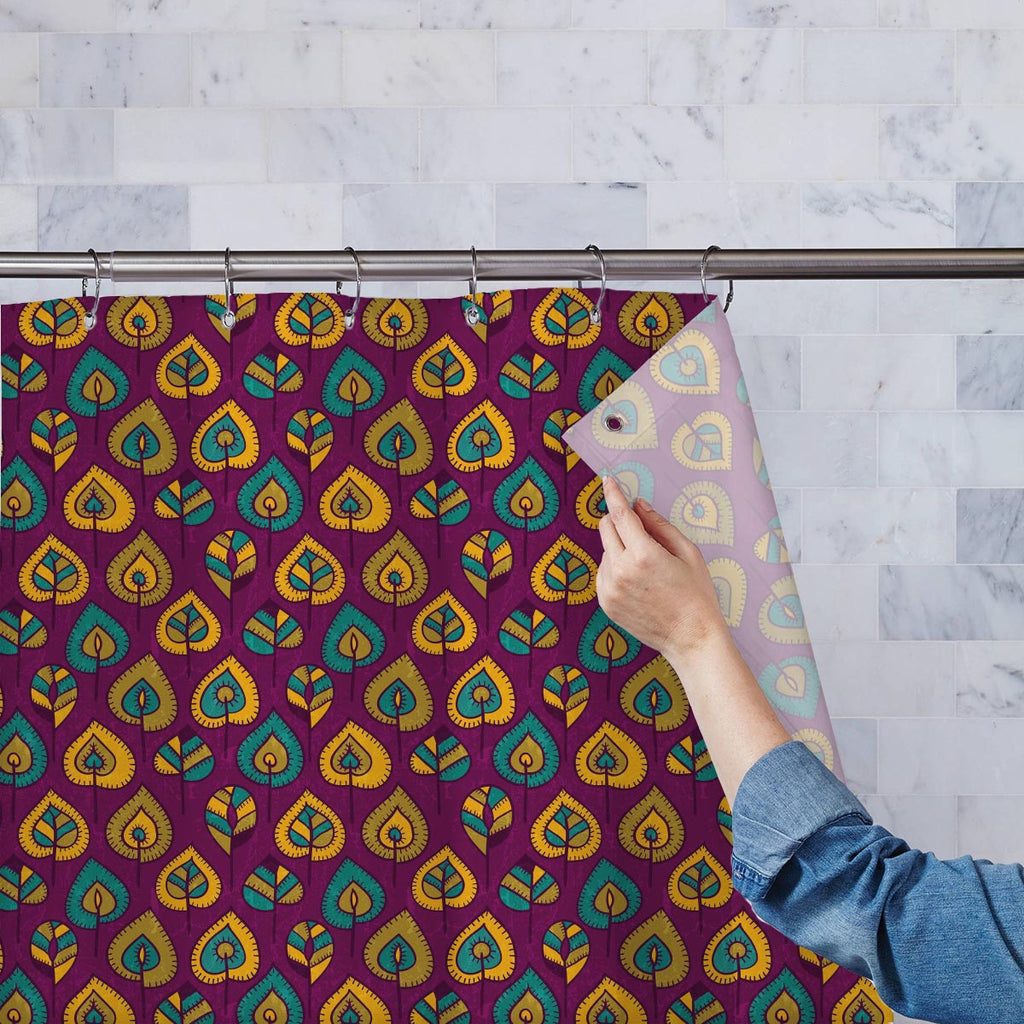 Stylized Leaves Washable Waterproof Shower Curtain-Shower Curtains-CUR_SH-IC 5007364 IC 5007364, Abstract Expressionism, Abstracts, Ancient, Animated Cartoons, Art and Paintings, Botanical, Caricature, Cartoons, Decorative, Digital, Digital Art, Drawing, Fashion, Floral, Flowers, Graphic, Hand Drawn, Historical, Illustrations, Medieval, Modern Art, Nature, Patterns, Retro, Scenic, Seasons, Semi Abstract, Signs, Signs and Symbols, Vintage, stylized, leaves, washable, waterproof, shower, curtain, abstract, ar