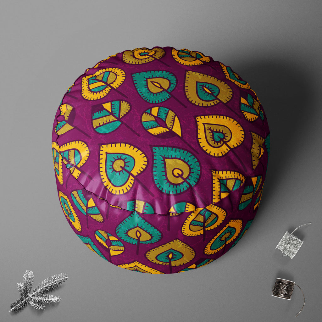Stylized Leaves D1 Footstool Footrest Puffy Pouffe Ottoman Bean Bag | Canvas Fabric-Footstools-FST_CB_BN-IC 5007364 IC 5007364, Abstract Expressionism, Abstracts, Ancient, Animated Cartoons, Art and Paintings, Botanical, Caricature, Cartoons, Decorative, Digital, Digital Art, Drawing, Fashion, Floral, Flowers, Graphic, Hand Drawn, Historical, Illustrations, Medieval, Modern Art, Nature, Patterns, Retro, Scenic, Seasons, Semi Abstract, Signs, Signs and Symbols, Vintage, stylized, leaves, d1, footstool, footr