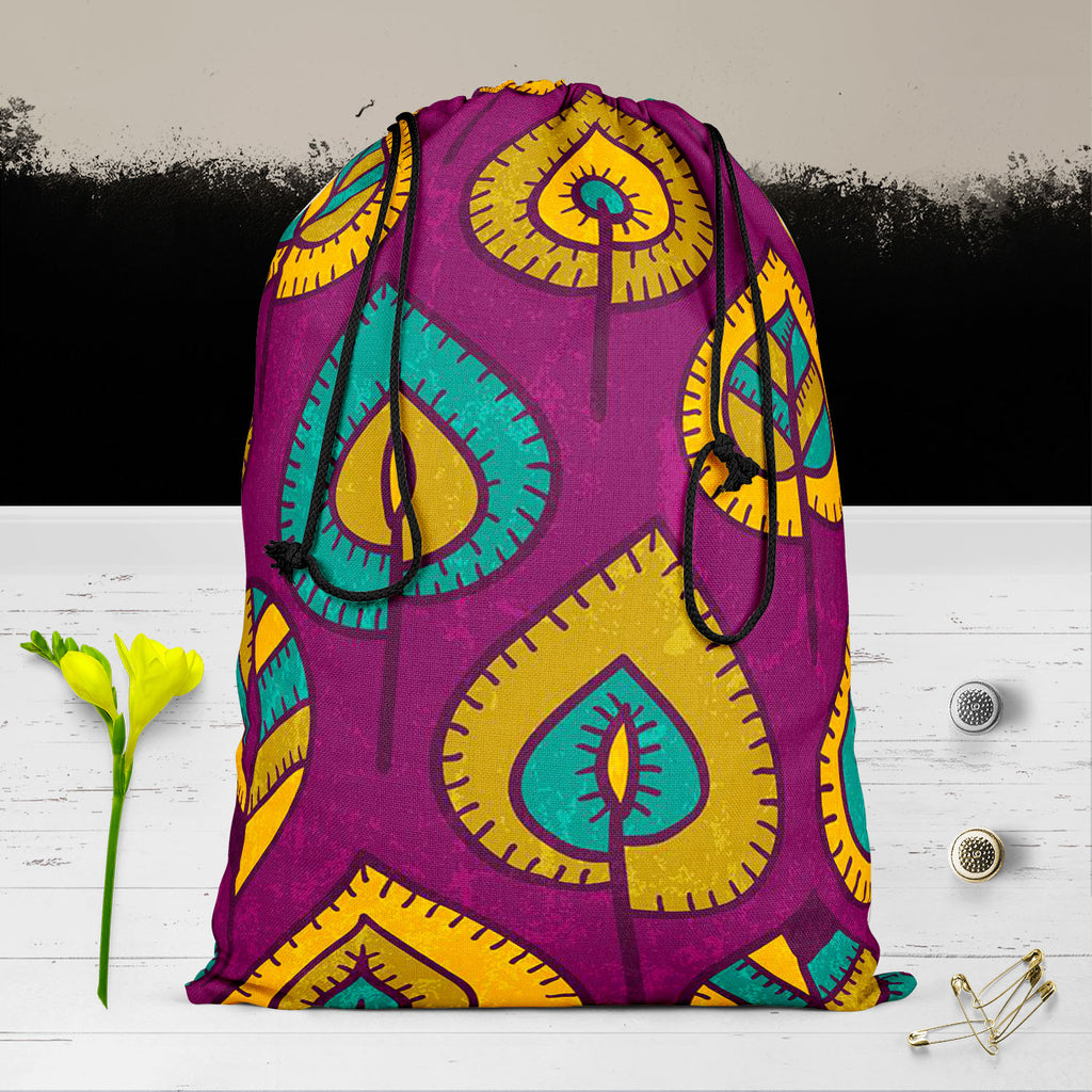 Stylized Leaves D1 Reusable Sack Bag | Bag for Gym, Storage, Vegetable & Travel-Drawstring Sack Bags-SCK_FB_DS-IC 5007364 IC 5007364, Abstract Expressionism, Abstracts, Ancient, Animated Cartoons, Art and Paintings, Botanical, Caricature, Cartoons, Decorative, Digital, Digital Art, Drawing, Fashion, Floral, Flowers, Graphic, Hand Drawn, Historical, Illustrations, Medieval, Modern Art, Nature, Patterns, Retro, Scenic, Seasons, Semi Abstract, Signs, Signs and Symbols, Vintage, stylized, leaves, d1, reusable, 